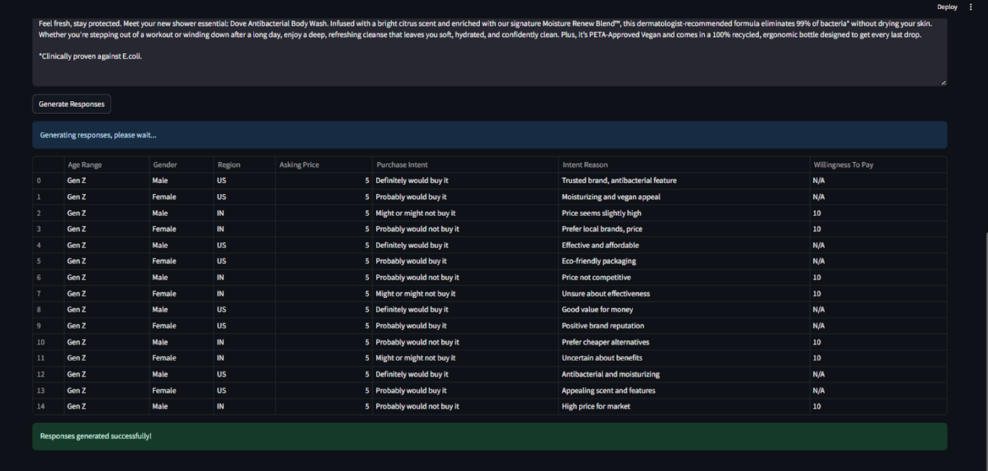 Pricing Feedback Example 2